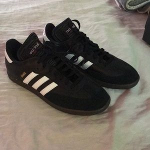 Men’s Black Adidas Sambas- Brand New, Never Worn!